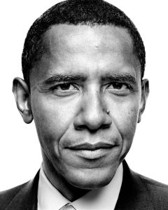 Retrato de Barack Obama, fotografado por Platon.